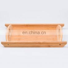 Kitchen & Tabletop Amazon Top Seller Nordic Wooden Bamboo China Food Storage Tea Catering Buffet Serving Tray Table Set thumbnail-5