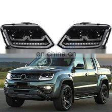 MAICTOP Car Accessories LED Lamps DRL Angel Eye Projector Front Head Light Headlight for Amarok Pickup 2012-2021 thumbnail-2