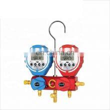 Комплект цифрового манометрического блока CT - GD - C для холодильного агента в системах ВКХ (Вентиляции, Кондиционирования Воздуха) и холодильных установках, с просветной стеклянкой, цифровой манометрический блок thumbnail-1