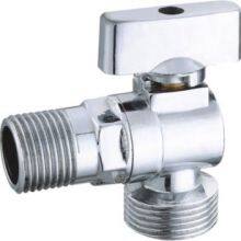 SMA010 Brass Angle Valve,nickel Plated Body,zinc Handle,screwed BSPP Angle Valve for Toilet