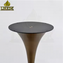 Hot Sale Antique Brass Bronze Coating Painting Steel Iron Elegant Tulip Table Base for Furniture Legs thumbnail-4