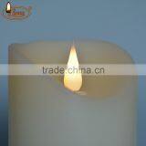 ABEI Lycas Patented Ivory Pillar Flameless 3D Moving Flame Led Candle Niganha thumbnail-2