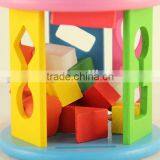 Intelligence Shape Wheel Wooden Block Toy