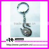 Promotional Bling Swan Keychain
