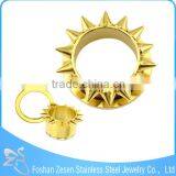 TP011244 New Season Stainless Steel Gold Plating Ear Flesh Tunnel Spikes Body Jewelry thumbnail-2