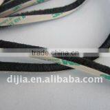 Wool pile weather stripe with self-adhesive