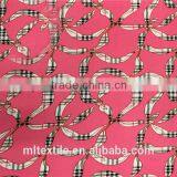 Floral Screen Printing Woven Fabric Herringbone Rayon for Dress thumbnail-4