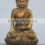 Chinese Antique Antique Brass Buddha Statue Quality Choice thumbnail-1