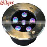 IP67 6x3w Round Inground Uplight Dmx Rgb LED Underground Light thumbnail-2