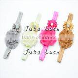 Purple/pink/black Baby Headwrap- Kids Hair Accessories- Chic Elastic Hair Band thumbnail-2