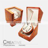 New Arrival Luxury Wooden Lockable Couple Watch Winder