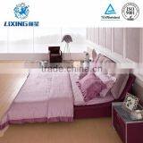 Customized Modern European Style Purple Leather Commercial Hotel Bed thumbnail-2