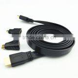 Multifuction 3 in 1 Hdmi to Mini Micro Hdmi Displayport Converter Cable for Smartphone Camera Monitor Hometheater thumbnail-4