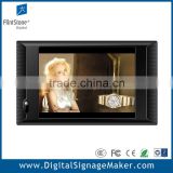 Indoor advertising 10" shelf touch lcd usb video player