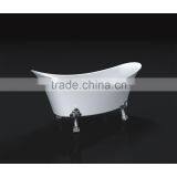Freestanding Acrylic Bath Double Slipper Stream Line Bath