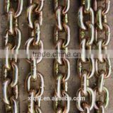 2015 lowest price of zinc plated tow chain with eye grab hook