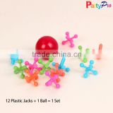 Wholesale Best Gifts Colorful 12 Jacks and Ball Hi Bouncing Plastic Ball for Children