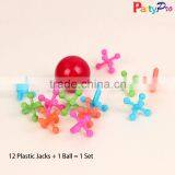 Wholesale Best Gifts Colorful 12 Jacks and Ball Hi Bouncing Plastic Ball for Children thumbnail-1