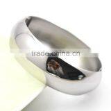 Wholesale Classic Plain Silver Stainless Steel Bangle For Women