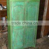 Antique Carved Old Indian Door Almira Wardrobe by JodhpurTrends thumbnail-1
