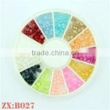 Popular 3D Half-Round Flat Pearls For Resin Nail Art Stickers Wheel Jewelry for Manicure