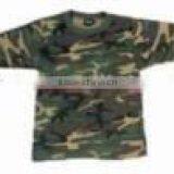 100% Cotton Military Camouflage Man T-shirt thumbnail-1