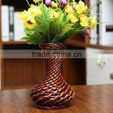 Wholesale Handmade Flower Basket Vintage Wicker Flower Vase