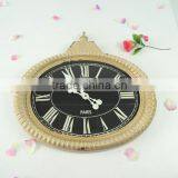 French Antique White Iron Watch Clock for Wall Decor
