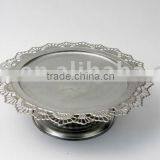 Chromed Metal Cake Shaped Holder