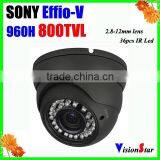 Varifocal Sony 2.8-12mm Camera Lens Super WDR Function 36pcs Led IR-Cut Video Camera CCD Chip Security Camera Systems thumbnail-2