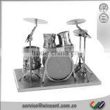 Classic Jigsaw 3D Drums Design Brain Teaser Handcrafted Metal Puzzle Sets thumbnail-1