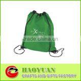Green 210D Nylon Drawstring Shoe Bag-HYGWD035 thumbnail-1
