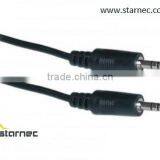 DC 3.5mm Stereo Male to Male extension cable, auxiliary cable, stereo cable