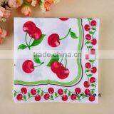 2ply 20pic/pack Cherry Pattern Restaurant, Wedding, Party Festival Etc Decoration Napkin