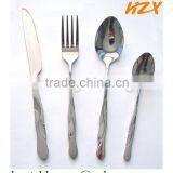 Dinnerware With Flowing Embossing Line