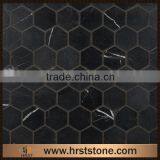 Hot Selling Negro Marquina Marble Mosaic Price
