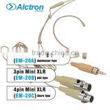 Alctron EM-20B Ear-hanging Mic With 3 Pins Mini XLR Connector,Pro Ear-hanging Mic,condenser Ear-hanging Mic thumbnail-2
