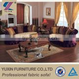 Italian royal style antique furniture velvet sofa set/luxury classical sofa set