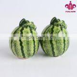 Watermelon Design Ceramic Salt and Pepper Shaker Wholesale With Full Handpainted thumbnail-1