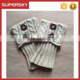 Jacquard Knitted Boot Cuffs Leg Warmers Boot Socks Boot Cover
