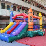 Crayon Bouncer Inflatable Commercial Inflatable Jumping Bouncer Castle for Sale