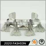 Wholesale Women Silver Tassel New Silver Design Ladies Bracelet Model Silver Plate Crystal Bracelets Bangles