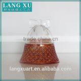 LX-D002 Bell Shaped Glass Candle Holder Wholesale Glass Bell Jars Glass Domes thumbnail-1