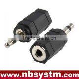 3.5mm Mono Plug Male to 3.5mm Mono,stereo Jack Female Adapter