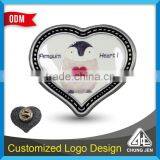 Custom Design Heart Shape Metal Pin Badges With Printed thumbnail-5