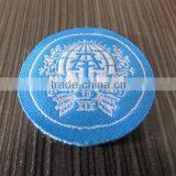 Customized Round Fabric Label Woven Label thumbnail-2
