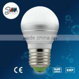High Brightness!!4W 130-220V E14/E27/B22 Base With High Lumens and High Power LED Bulb P45