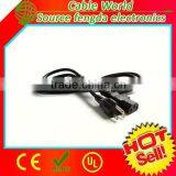 125V 10A 18AWG US power cord NEMA 5-15P to IEC C13