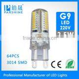 High lumens dimmable led bulb G9 2.5W 85-220V 360degree