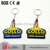 3d double-sided reflective soft pvc shoe keychain